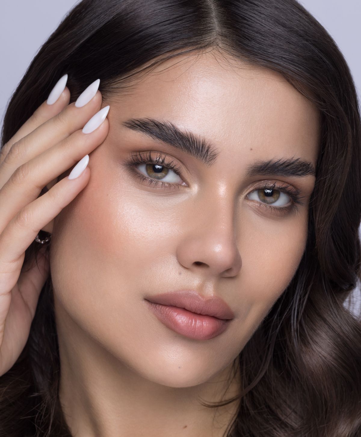 Beautiful close-up of a woman's face.
